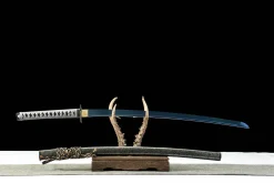 Alternative view of Bleu du Vide - Katana Forge a la Main en 65Mn Spring Steel