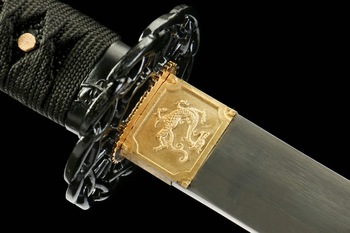 Spectre Écarlate - Katana Forge a la Main en 65Mn Spring Steel - Image 9