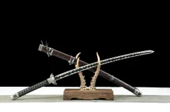Alternative view of Tranchant Immortel (开门) - Katana Forge a la Main en 65Mn Spring Steel