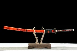 Chaos Primordial - Katana Forge a la Main en Acier a haute teneur en carbone 1095