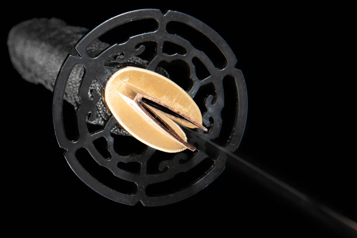 Écaille d'Or - Katana Forge a la Main en Acier a outils T10 - Image 2