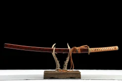 Fil d'Or - Katana Forge a la Main en Acier a outils T10