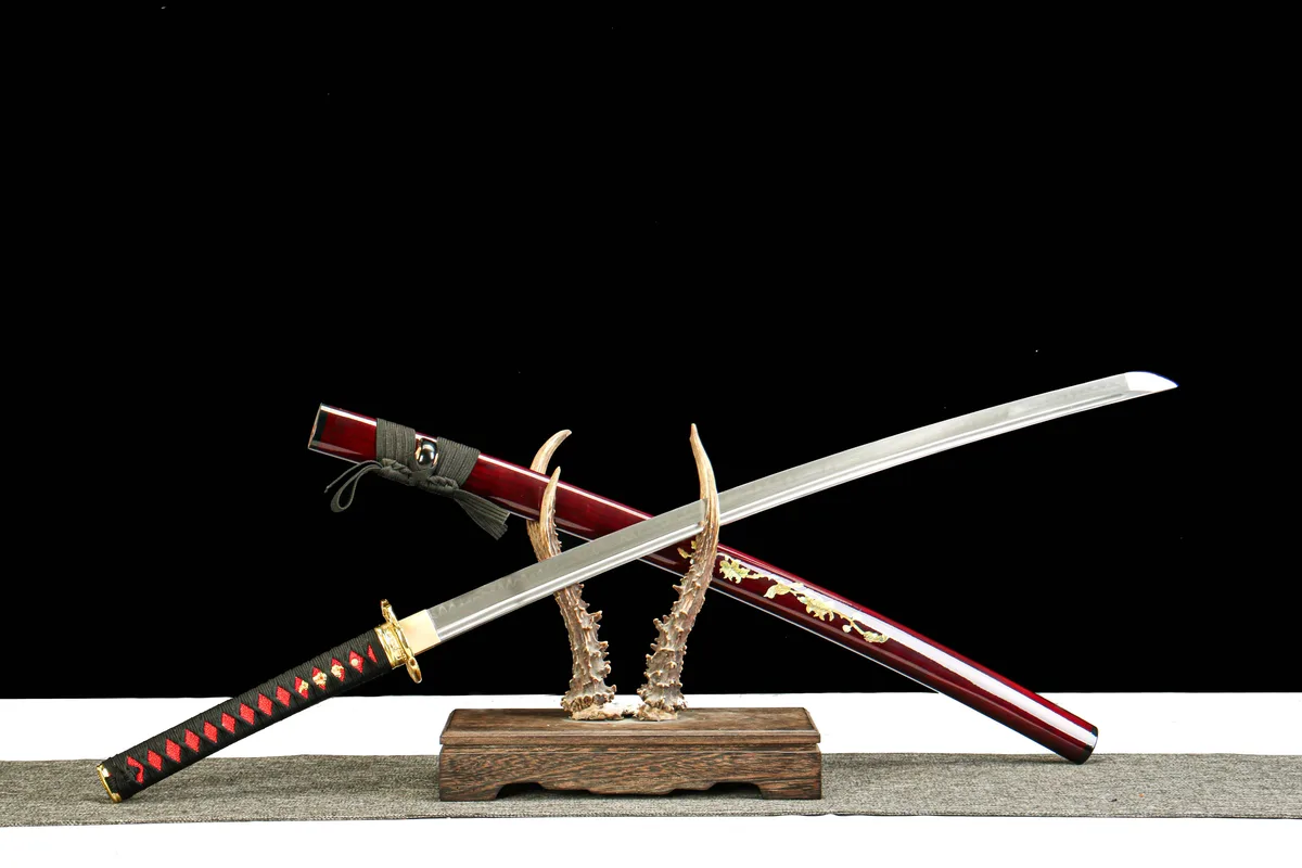 Flamme de Rose - Katana Forge a la Main en Acier a outils T10 - Image 3