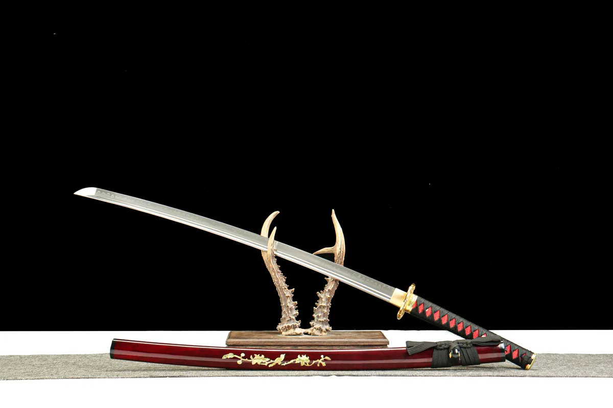 Flamme de Rose - Katana Forge a la Main en Acier a outils T10 - Image 4