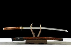 Alternative view of Gravure d'Ombre - Katana Forge a la Main en Acier a outils T10
