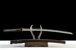 Alternative view of Katana Forgée Main T10 Acier Outil — Trempe à l'Argile - Katana Forge a la Main en Acier a outils T10