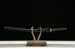 L'Ombre Cramoisie - Katana Forge a la Main en Acier a outils T10
