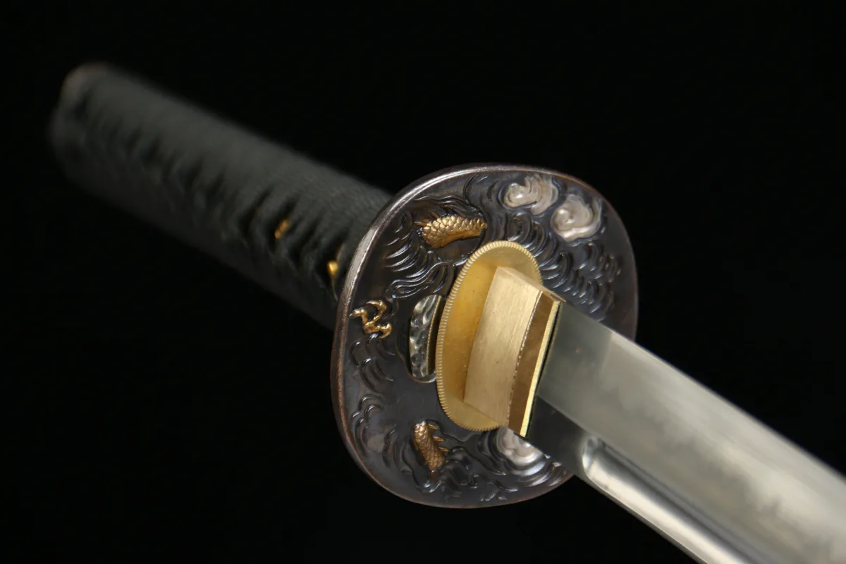 Le Tranchant Voilé - Katana Forge a la Main en Acier a outils T10 - Image 7