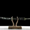 Lueur des Abysses - Katana Forge a la Main en Acier a outils T10