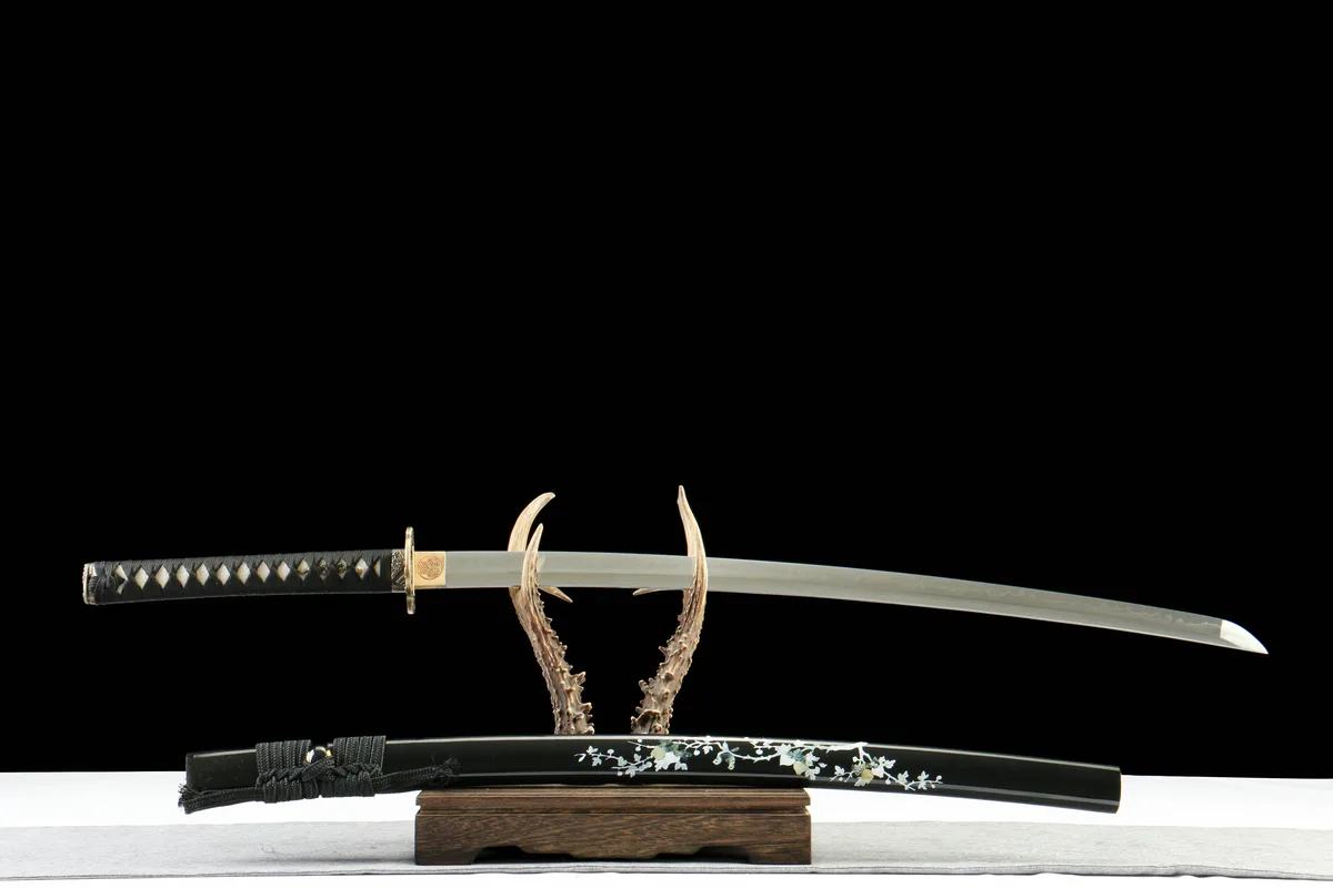 Lueur des Abysses - Katana Forge a la Main en Acier a outils T10 - Image 2