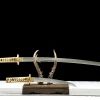 Marée d'Argent – Daishō - Katana Forge a la Main en Acier a outils T10