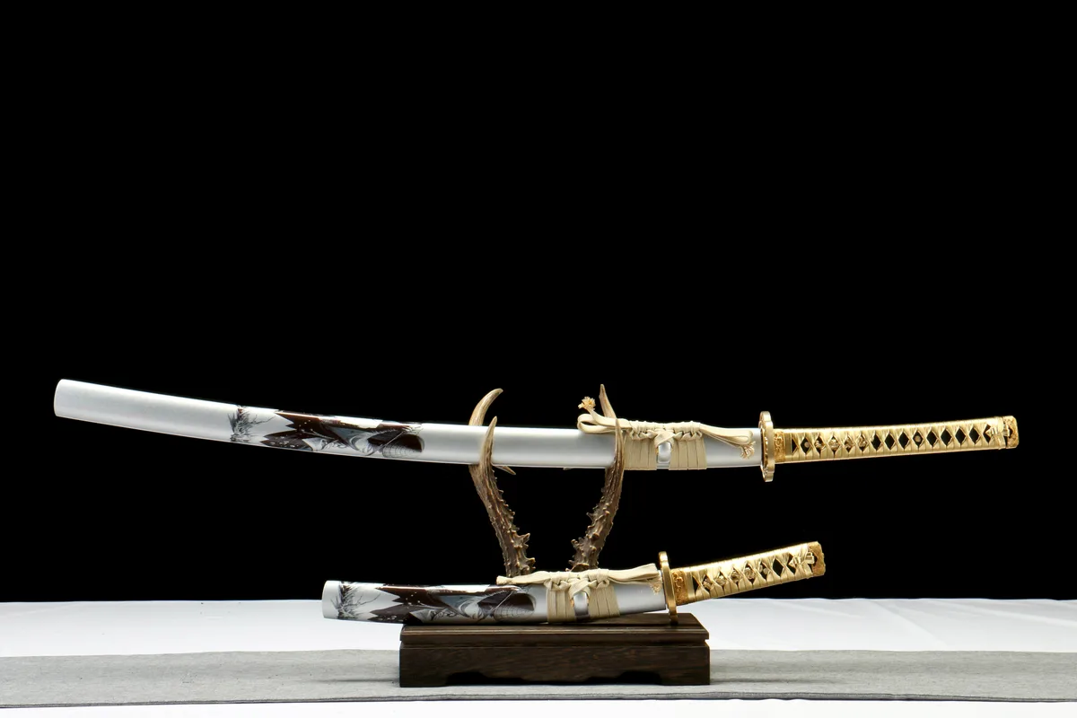 Marée d'Argent – Daishō - Katana Forge a la Main en Acier a outils T10 - Image 2