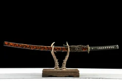 Or des Ténèbres - Katana Forge a la Main en Acier a outils T10
