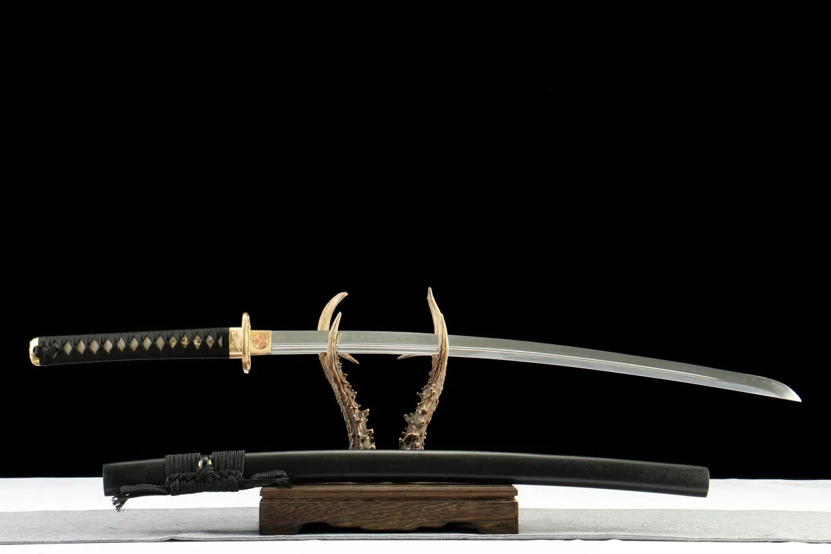 Ravin des Ténèbres - Katana Forge a la Main en Acier a outils T10 - Image 2