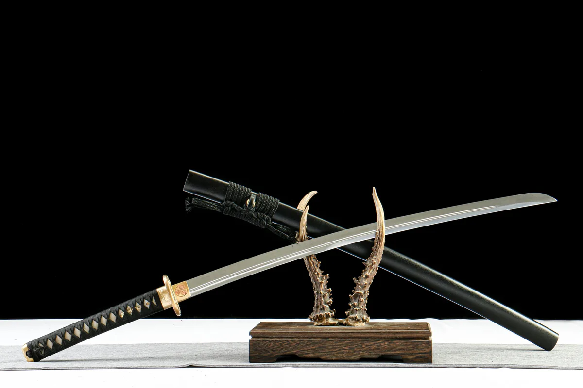 Ravin des Ténèbres - Katana Forge a la Main en Acier a outils T10 - Image 3