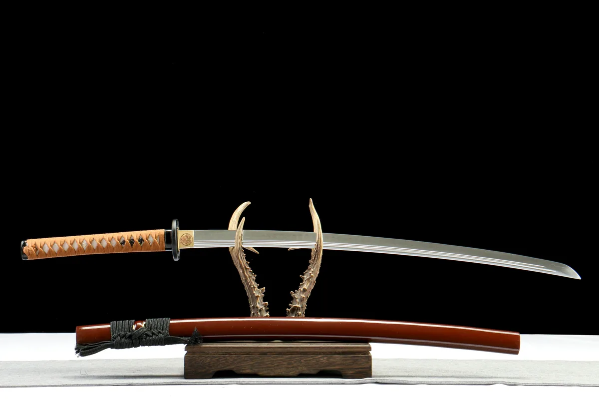 Reflet Brun - Katana Forge a la Main en Acier a outils T10 - Image 2