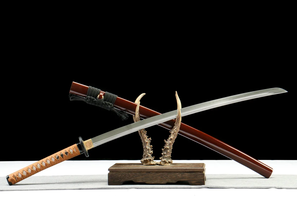 Reflet Brun - Katana Forge a la Main en Acier a outils T10 - Image 3