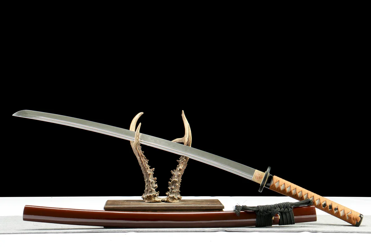 Reflet Brun - Katana Forge a la Main en Acier a outils T10 - Image 4