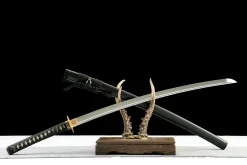 Alternative view of Soleil des Ombres - Katana Forge a la Main en Acier a outils T10