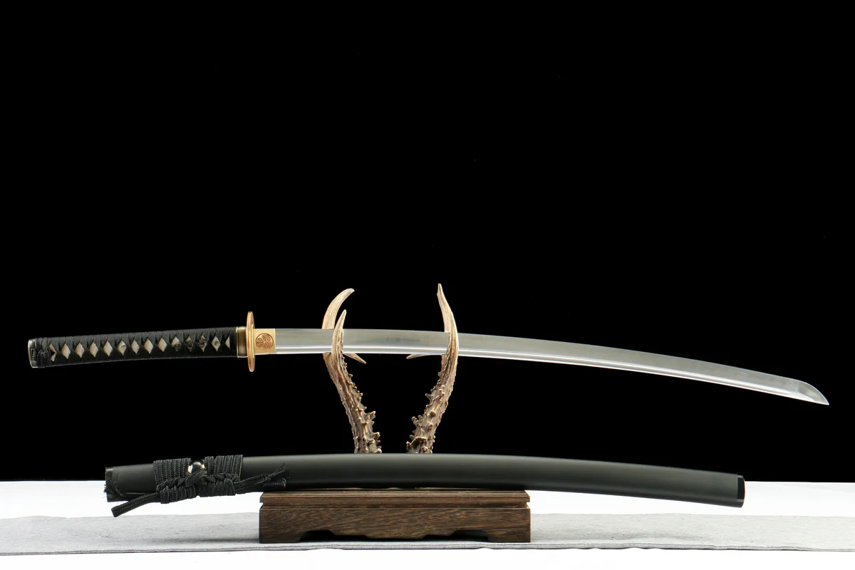 Soleil des Ombres - Katana Forge a la Main en Acier a outils T10 - Image 3