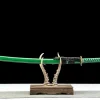 Chasse de Jade - Katana Forge a la Main en Acier au carbone 1045