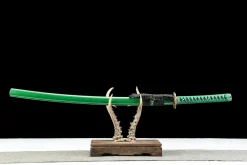 Chasse de Jade - Katana Forge a la Main en Acier au carbone 1045