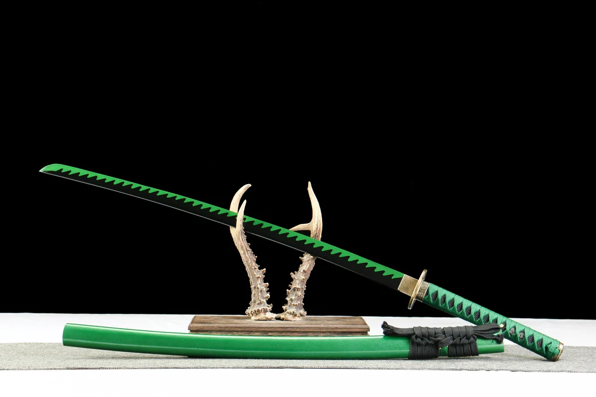 Chasse de Jade - Katana Forge a la Main en Acier au carbone 1045 - Image 4