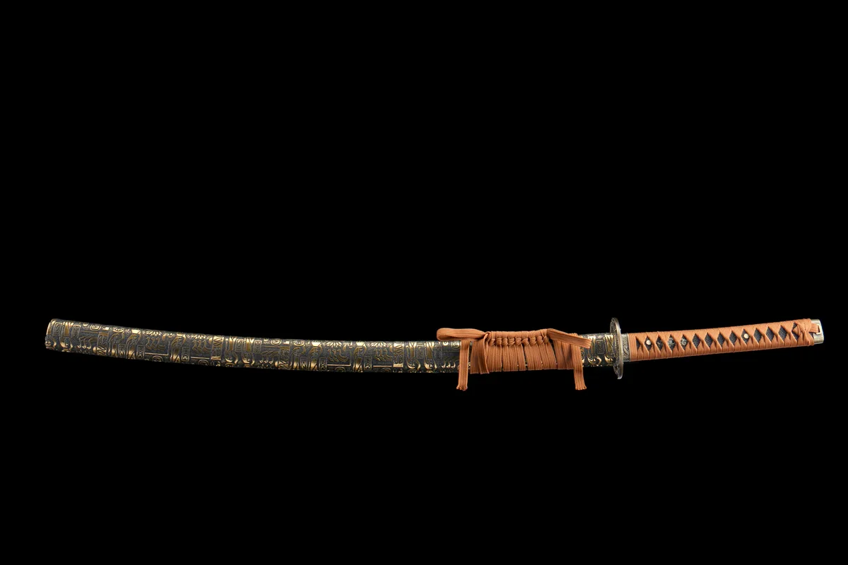 Dévoreur d'Âmes - Katana Forge a la Main en Acier au carbone 1045 - Image 10