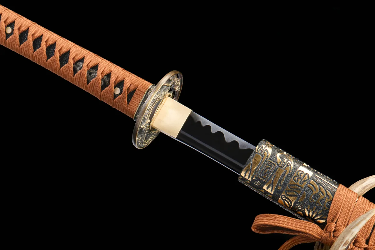 Dévoreur d'Âmes - Katana Forge a la Main en Acier au carbone 1045 - Image 8