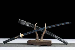 Alternative view of 霜刃未试 - Lame de Givre Intacte - Katana Forge a la Main en Acier au carbone 1045