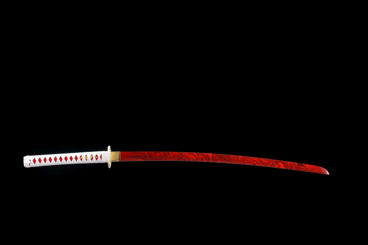 Lotus Ardent - Katana Forge a la Main en Acier au carbone 1045