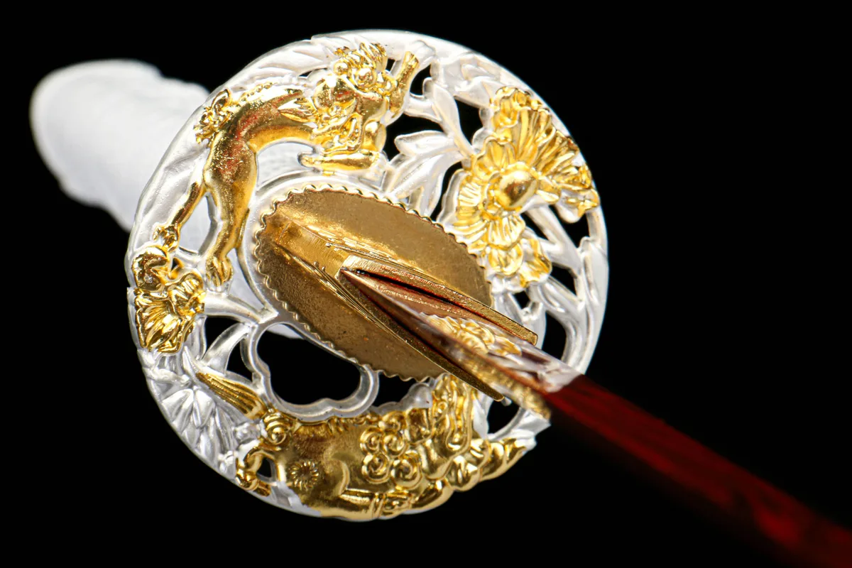 Lotus Ardent - Katana Forge a la Main en Acier au carbone 1045 - Image 13