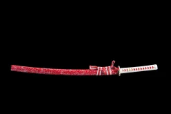 Alternative view of Lotus Ardent - Katana Forge a la Main en Acier au carbone 1045