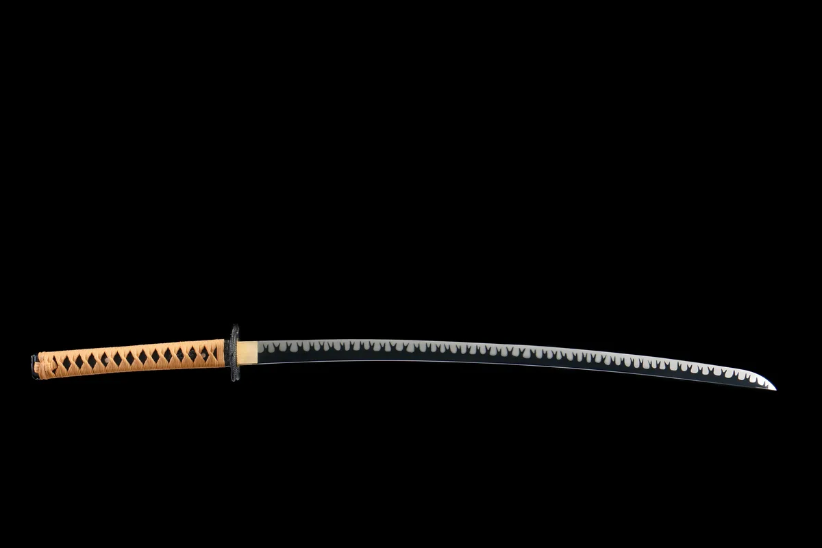 Ombre du Cygne Solitaire - Katana Forge a la Main en Acier au carbone 1045
