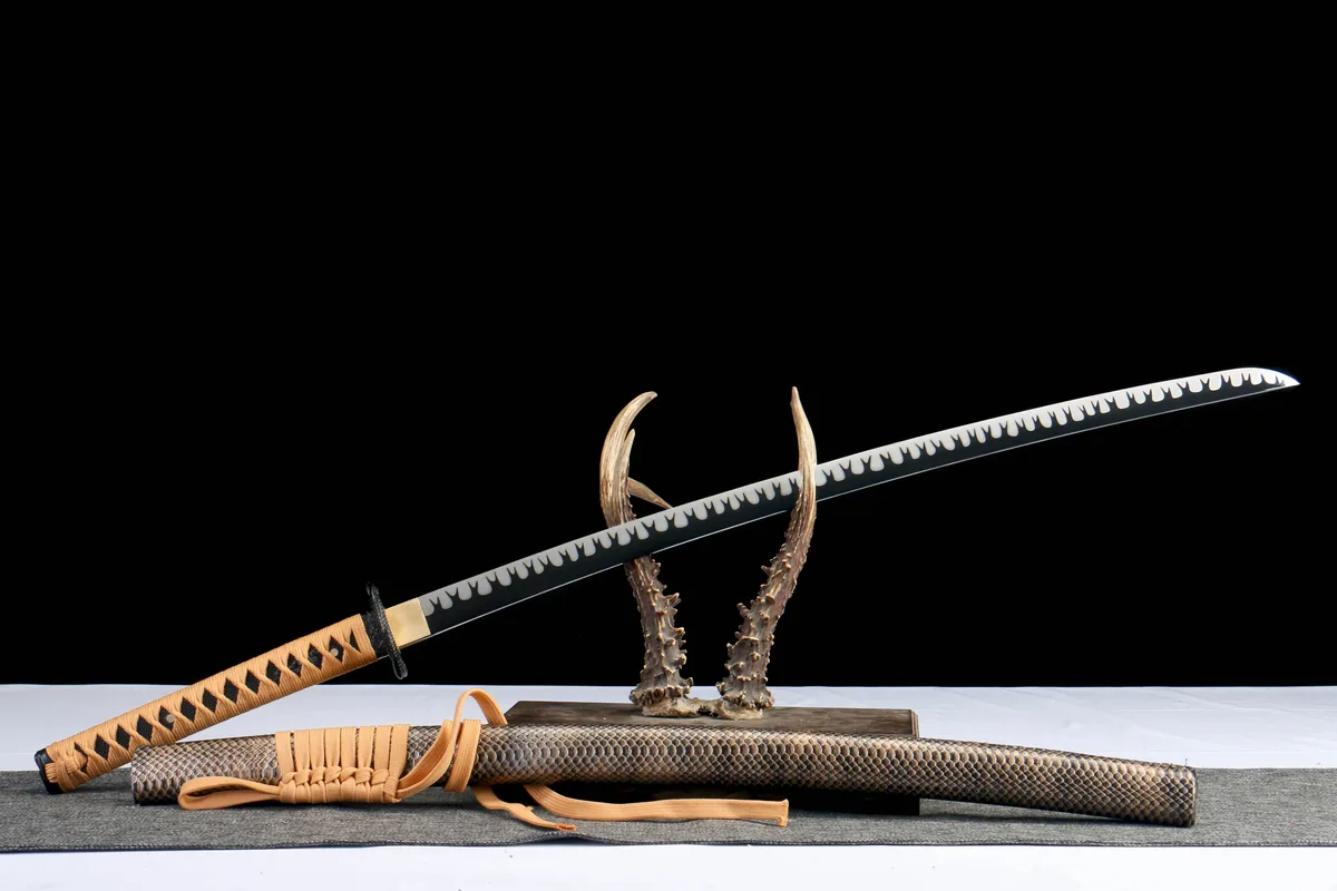 Ombre du Cygne Solitaire - Katana Forge a la Main en Acier au carbone 1045 - Image 13