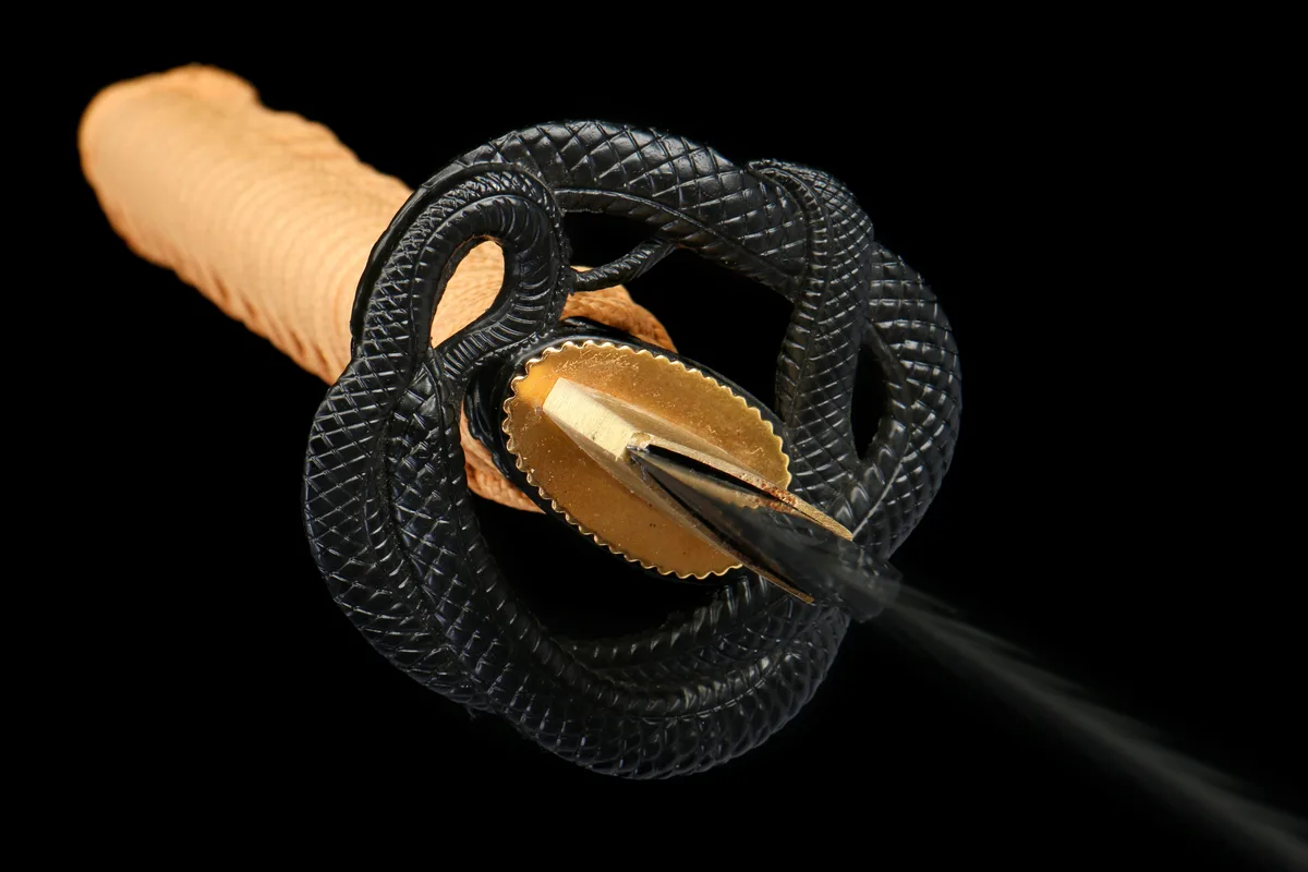 Ombre du Cygne Solitaire - Katana Forge a la Main en Acier au carbone 1045 - Image 7