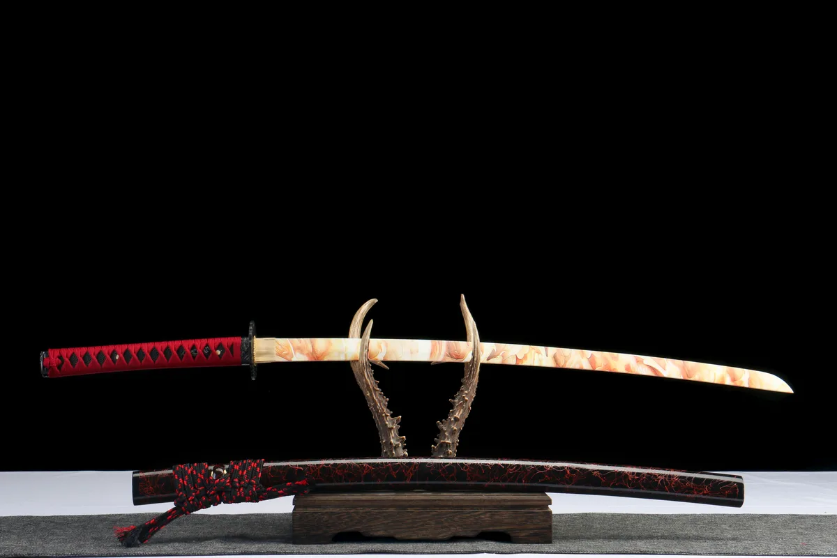 Phénix Fugace - Katana Forge a la Main en Acier au carbone 1045 - Image 7
