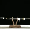 Plume du Ciel Noir - Katana Forge a la Main en Acier au carbone 1045