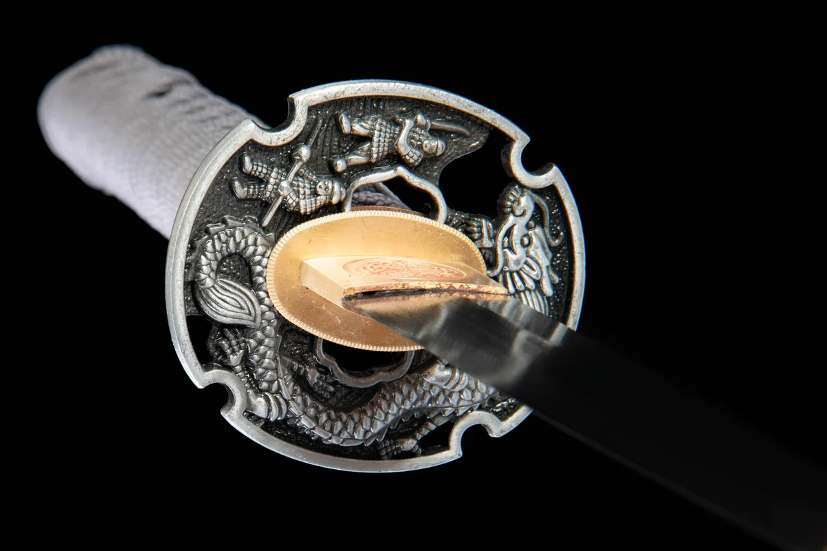 Aile Céleste - Katana Forge a la Main en Acier au carbone 1065 - Image 12