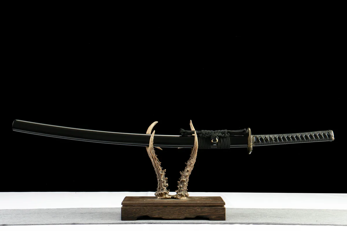 Aile de Corbeau - Katana Forge a la Main en Acier au carbone 1065 - Image 7