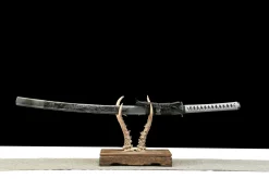 Brasier Doré - Katana Forge a la Main en Acier au carbone 1065