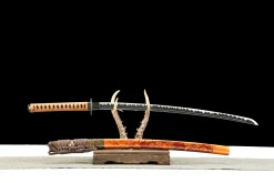 Alternative view of Chasseur du Désert - Katana Forge a la Main en Acier au carbone 1065