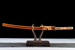 Coupe Sans Trace - Katana Forge a la Main en Acier au carbone 1065