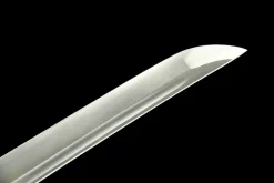 Alternative view of Crépuscule des Braises - Katana Forge a la Main en Acier au carbone 1065