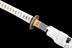 Croc Blanc - Katana Forge a la Main en Acier au carbone 1065