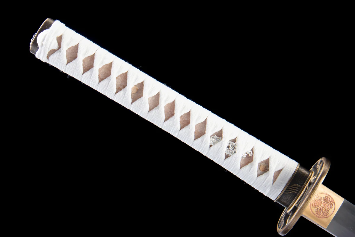 Croc Blanc - Katana Forge a la Main en Acier au carbone 1065 - Image 9