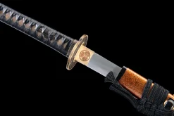 Croc Spiralé - Katana Forge a la Main en Acier au carbone 1065