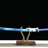 Flamme Bleue - Katana Forge a la Main en Acier au carbone 1065