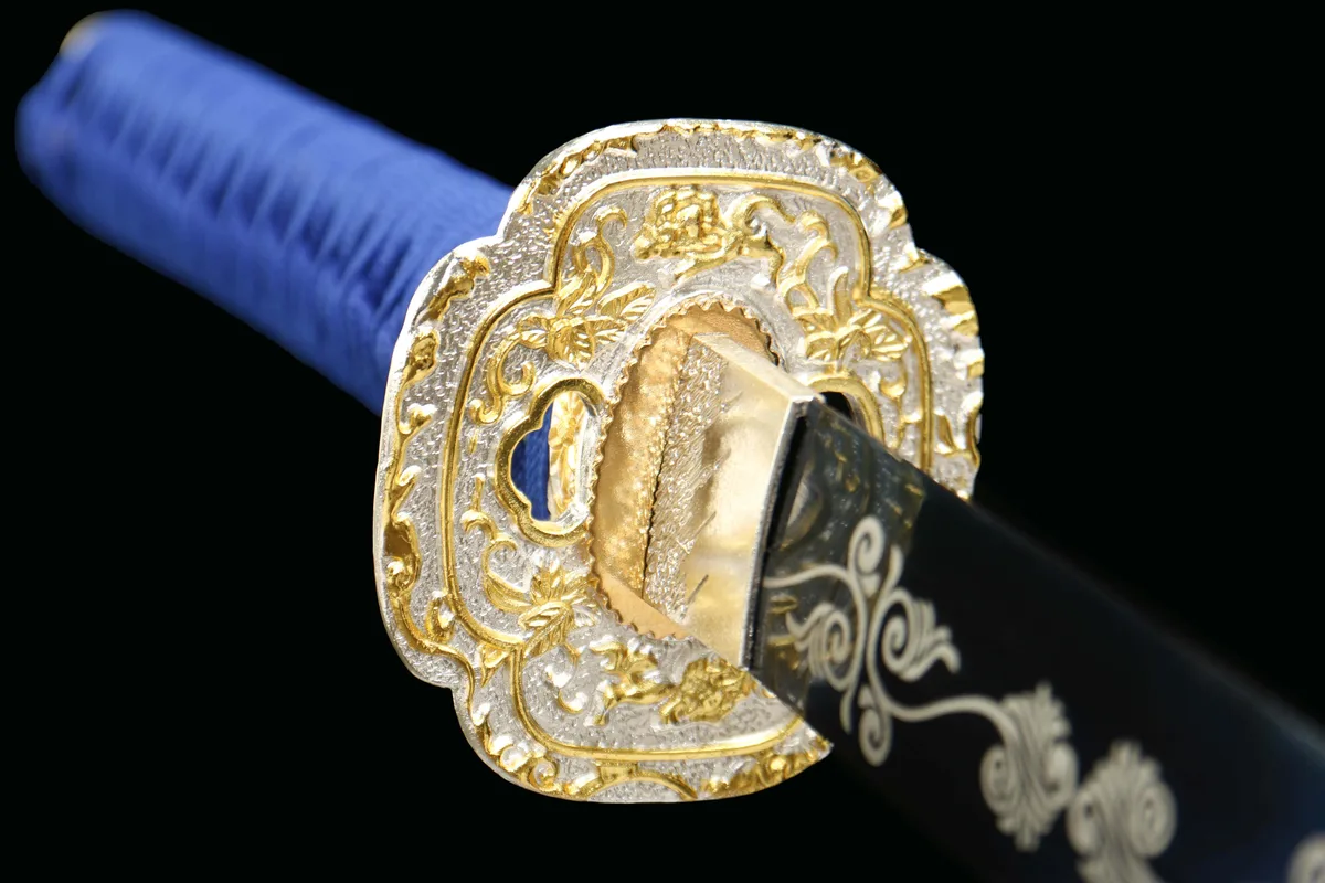 Flamme Bleue - Katana Forge a la Main en Acier au carbone 1065 - Image 6