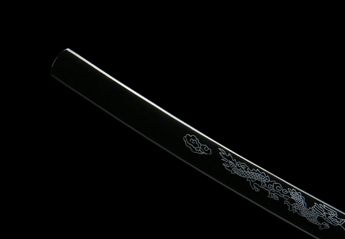 Flamme Pourpre - Katana Forge a la Main en Acier au carbone 1065